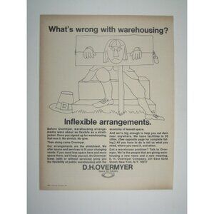 DH Overmyer Space Industry Advertisement Puritan Stockade Warehousing 1967 Print